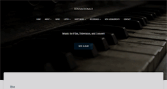 Desktop Screenshot of donmacdonaldmusic.com