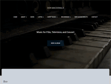 Tablet Screenshot of donmacdonaldmusic.com